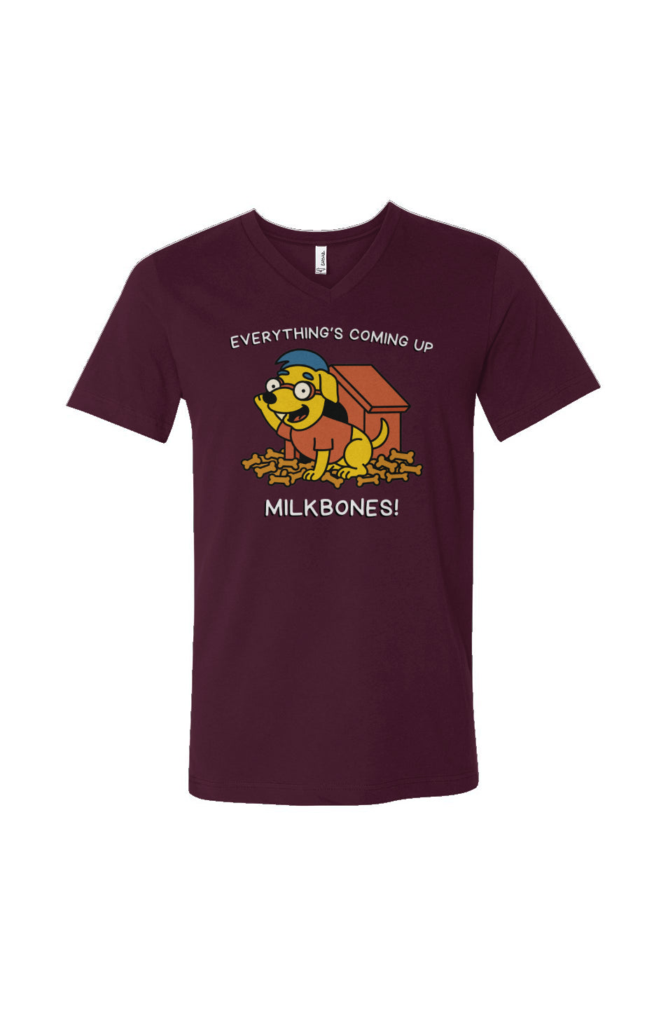 The Coming Up Milhouse Parody Dog Lover T-Shirt – Funny Simpsons Style Dog Tee
