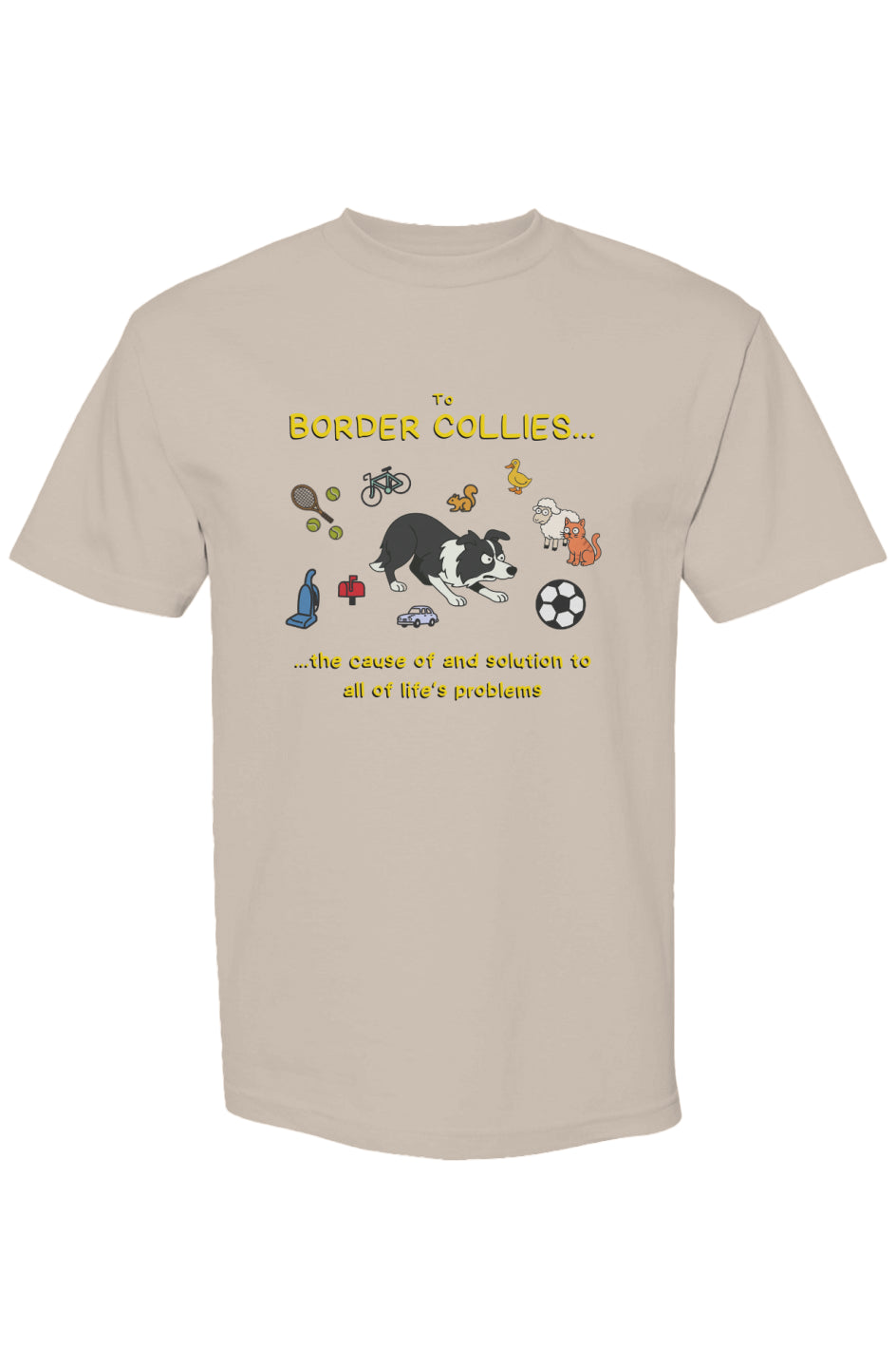 Border Collie Parody Dog T-Shirt – for Smart & Energetic Dog Lovers