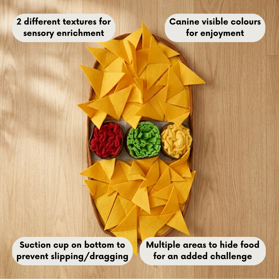 Cheesy Nachos™ by LuvMyFido | Slow Feeding Mat for Pets