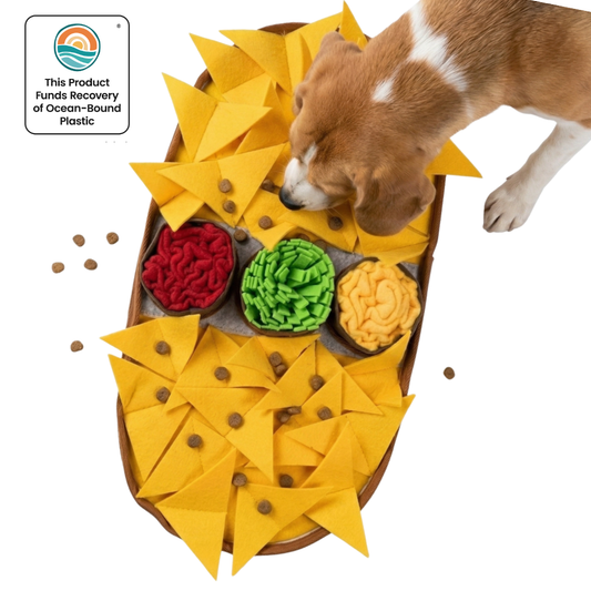 Cheesy Nachos™ by LuvMyFido | Slow Feeding Mat for Pets