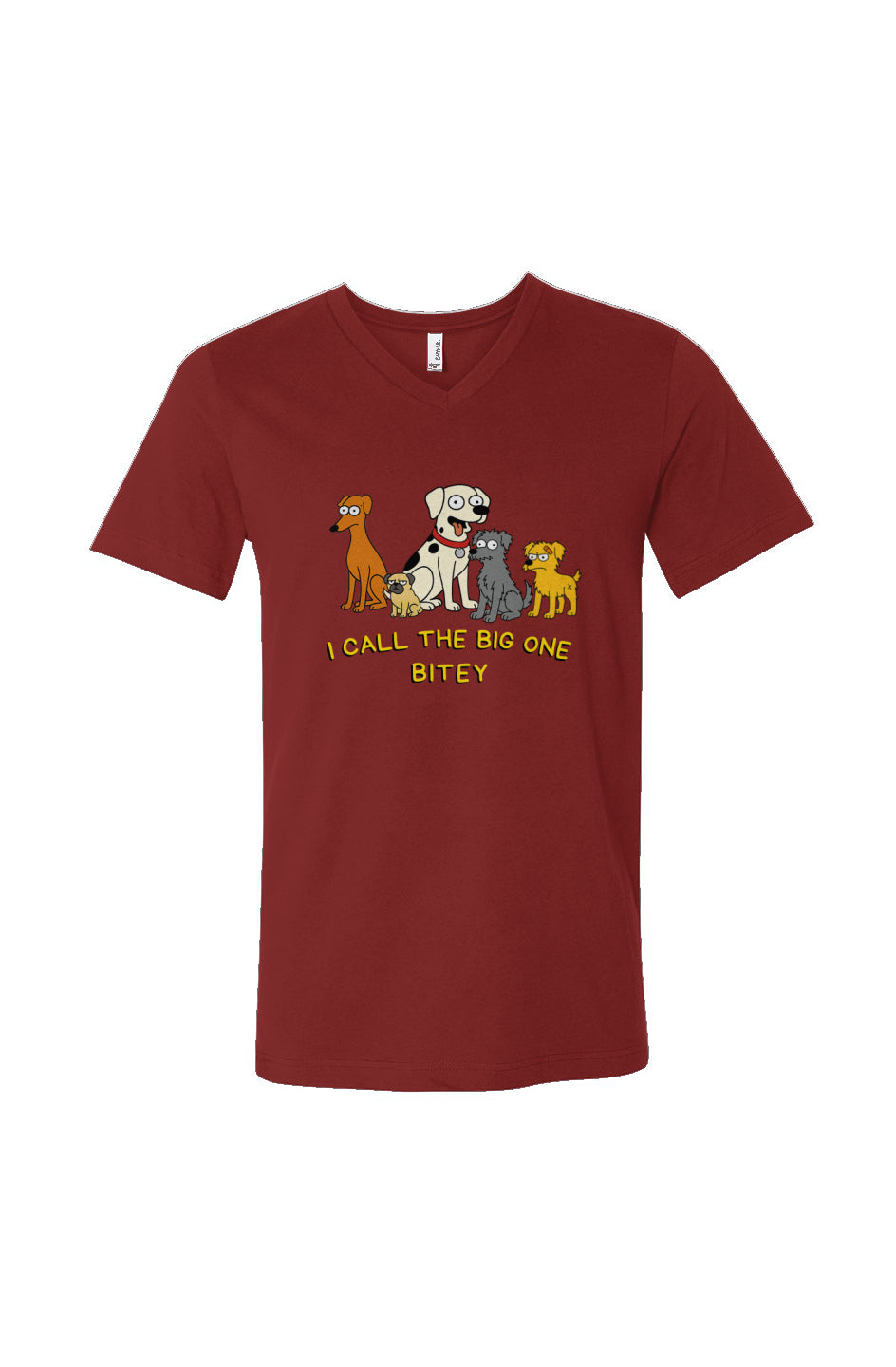 The Bitey One Funny Dog T-Shirt – Simpsons Parody Tee for Reactive Dogs & Dog Parents