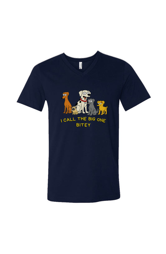 The Bitey One Funny Dog T-Shirt – Simpsons Parody Tee for Reactive Dogs & Dog Parents