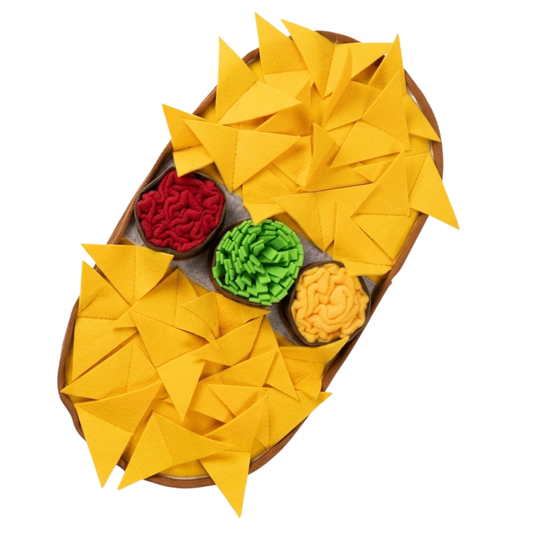 Cheesy Nachos™ by LuvMyFido | Slow Feeding Mat for Pets