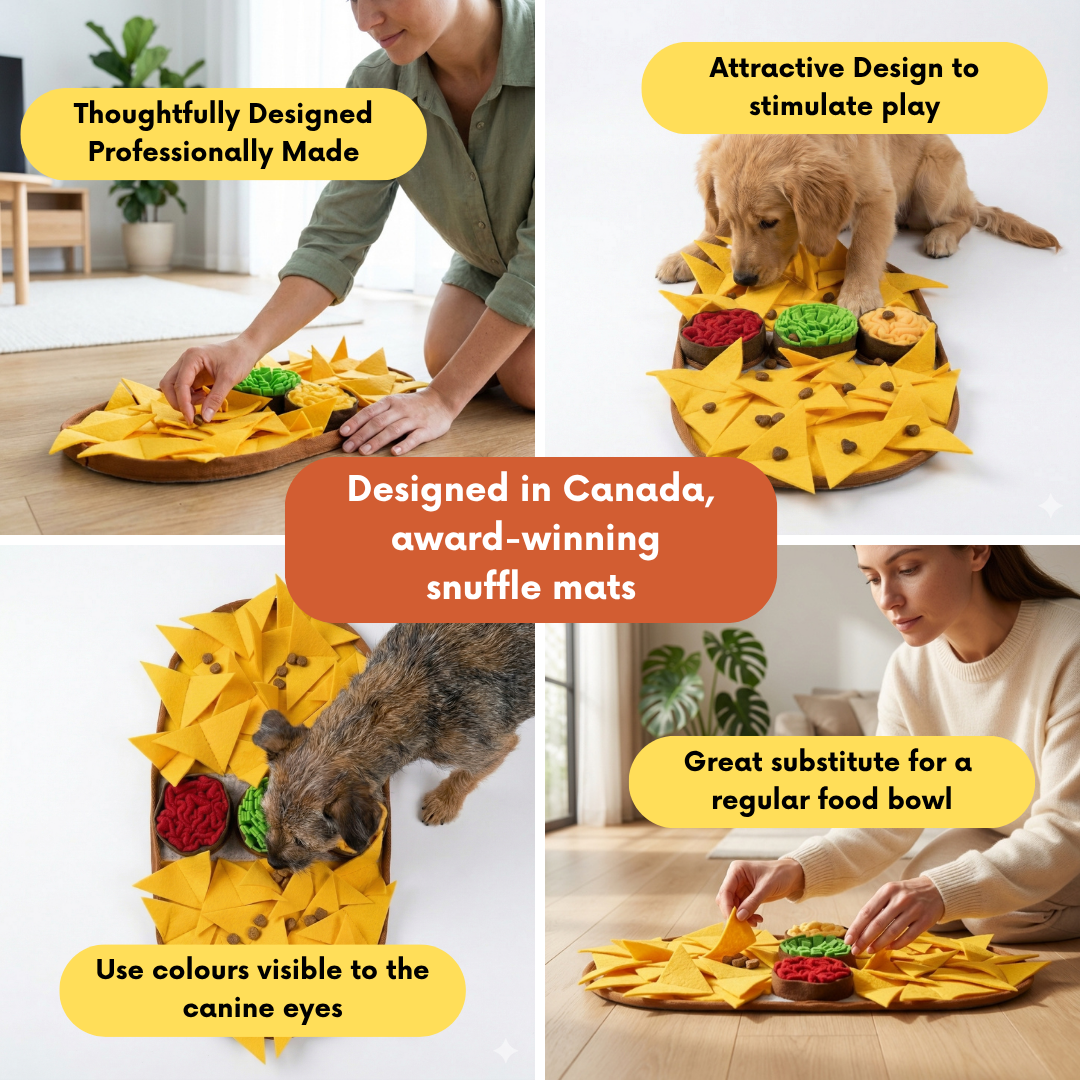 Cheesy Nachos™ by LuvMyFido | Slow Feeding Mat for Pets