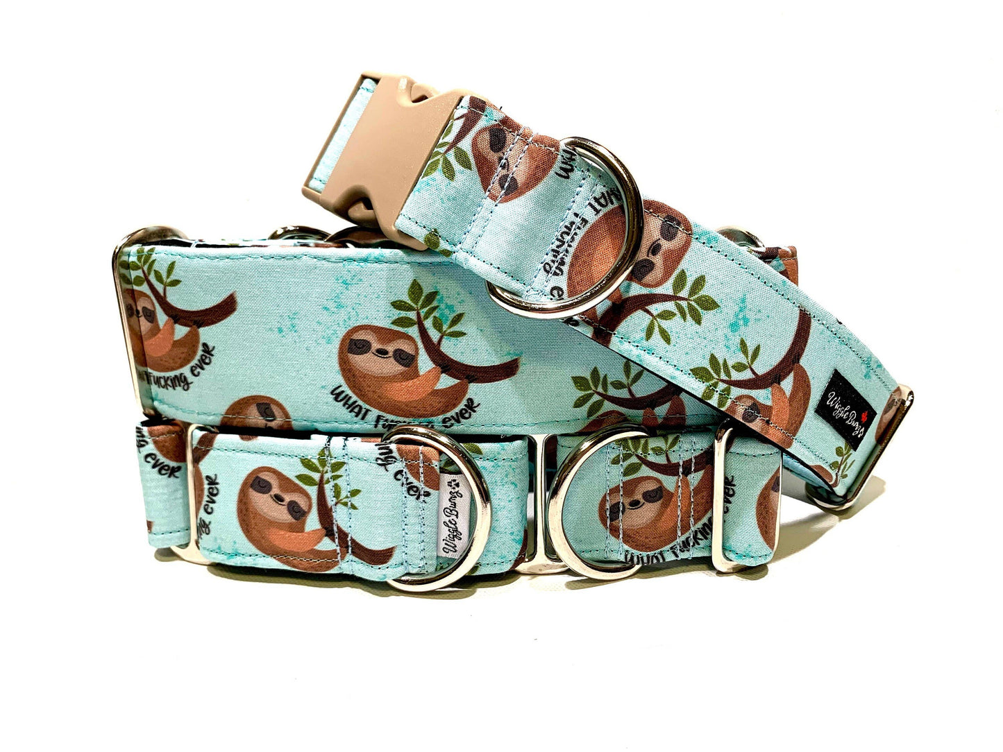 F-Bomb Sloth Dog Collar