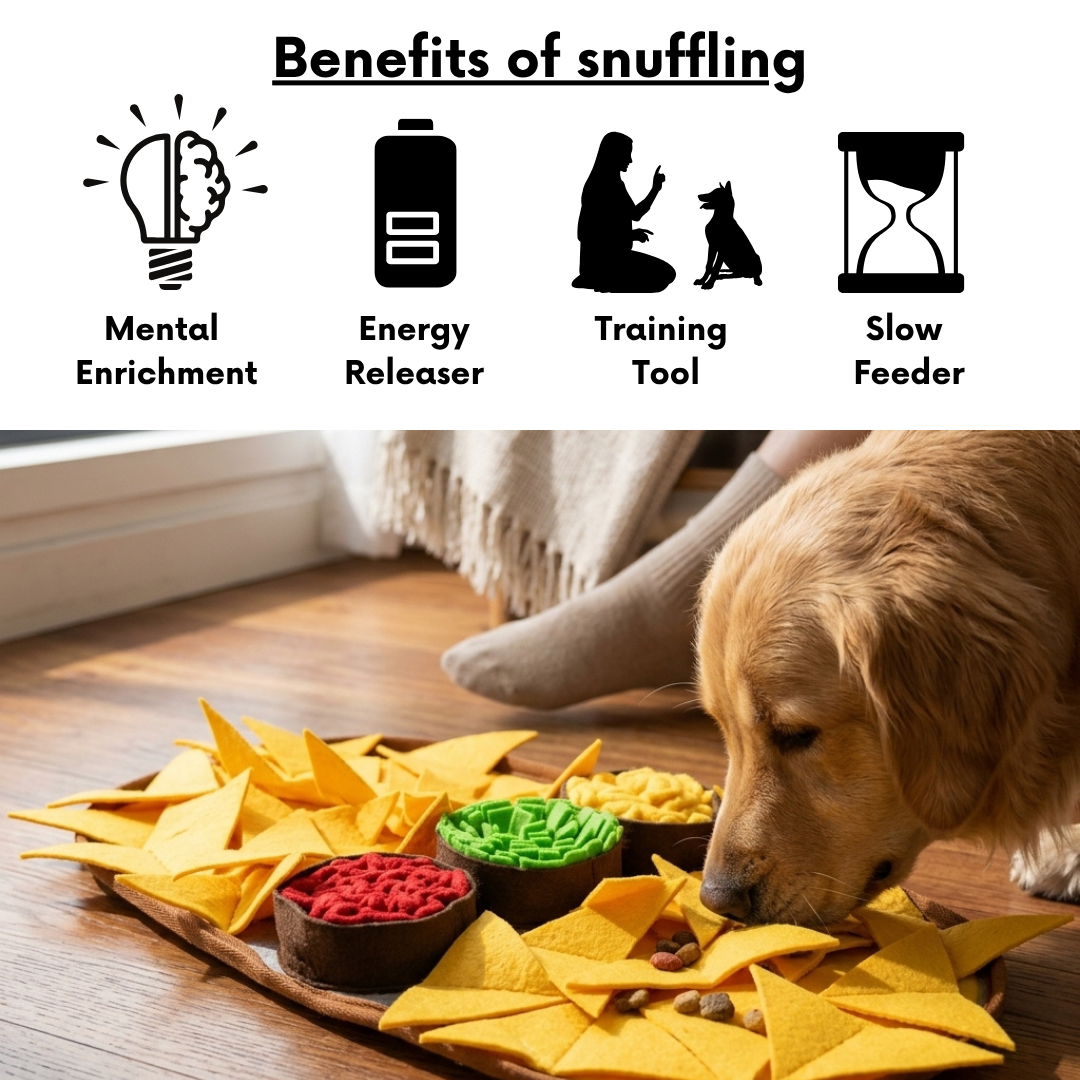 Cheesy Nachos™ by LuvMyFido | Slow Feeding Mat for Pets